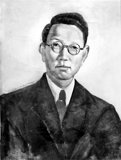 韓樂然畫像,韓樂然于1946年、1947年兩度考察克孜爾石窟,進行編號、臨摹、拍攝等基礎(chǔ)性研究工作。